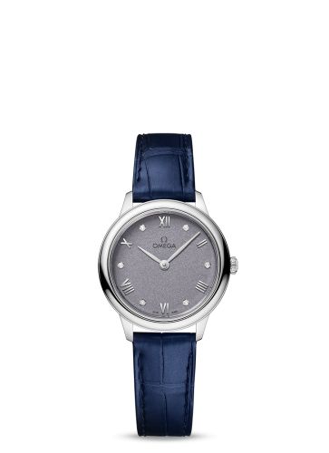 Omega De Ville Quartz 27.5 Stainless Steel / Lavender - Diamond